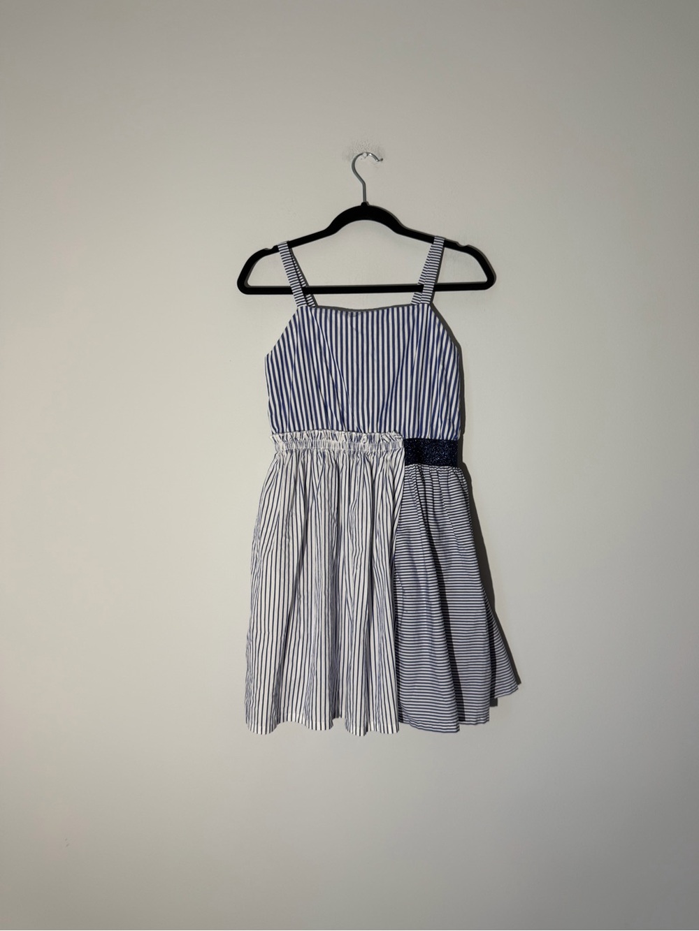 Cat & Jack Navy and White Striped Sundress Size XL (14/16)